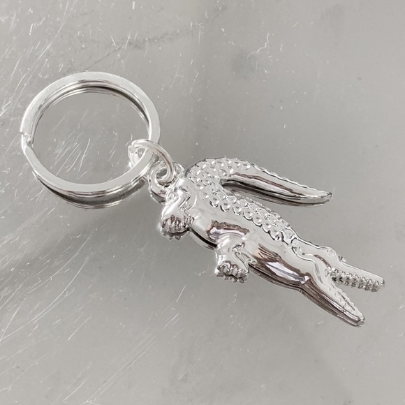 white croc keychain